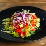 Friss kevert zöld saláta