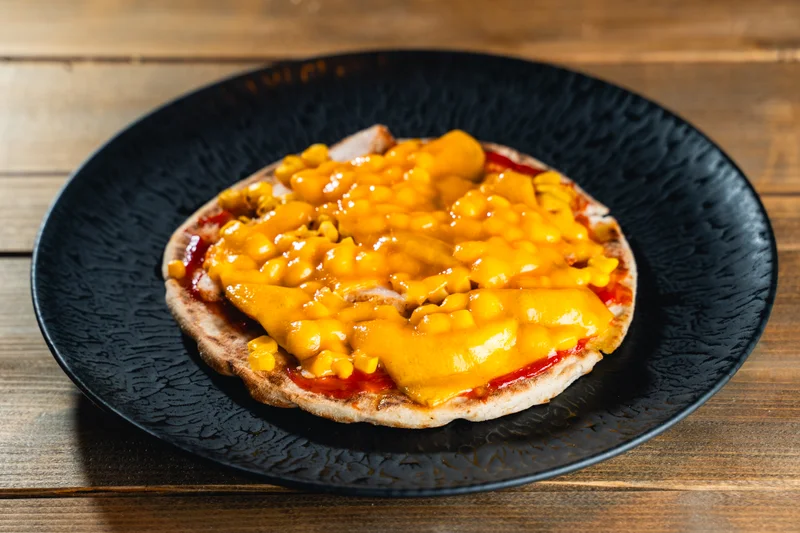 Rúnakorong - MiniPizza 1 Mini pizza, gyerekeknek, paradicsomos, kukoricás, sajtos